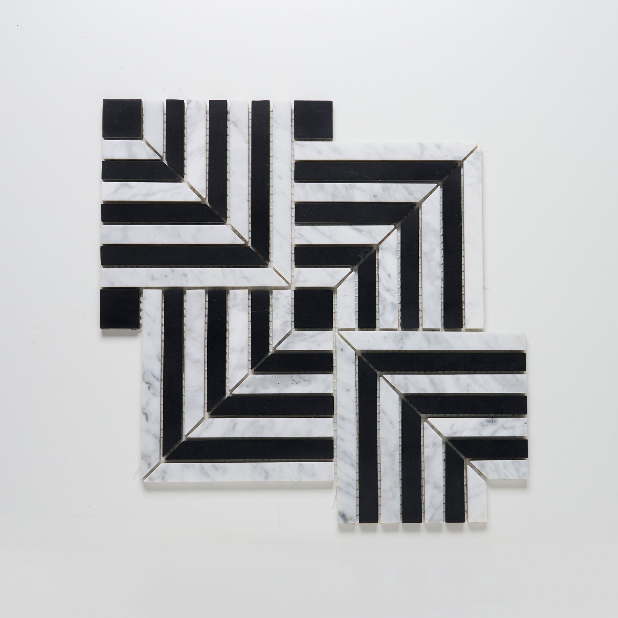 Parallax - Noir Marble Mosaic by HAUS
