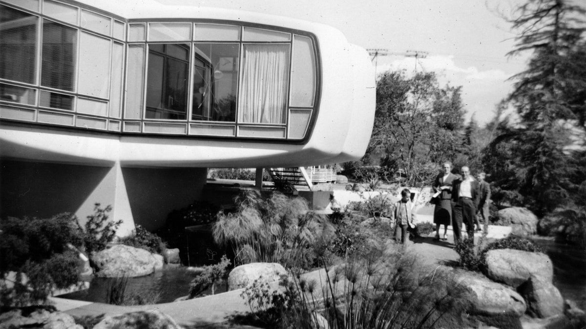The Monsanto House of the Future at Disneyland in 1958