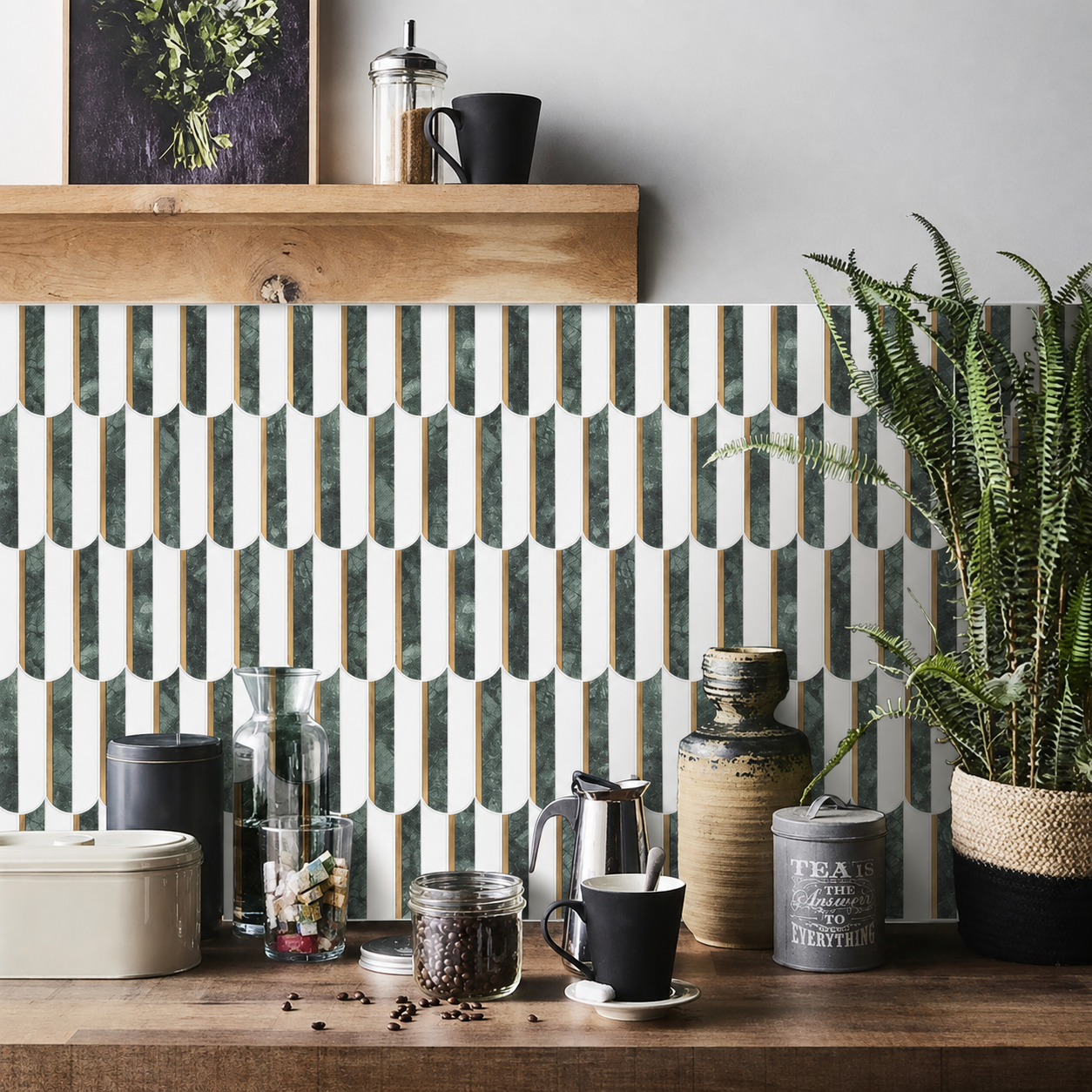 Cadenza marble mosaic installation