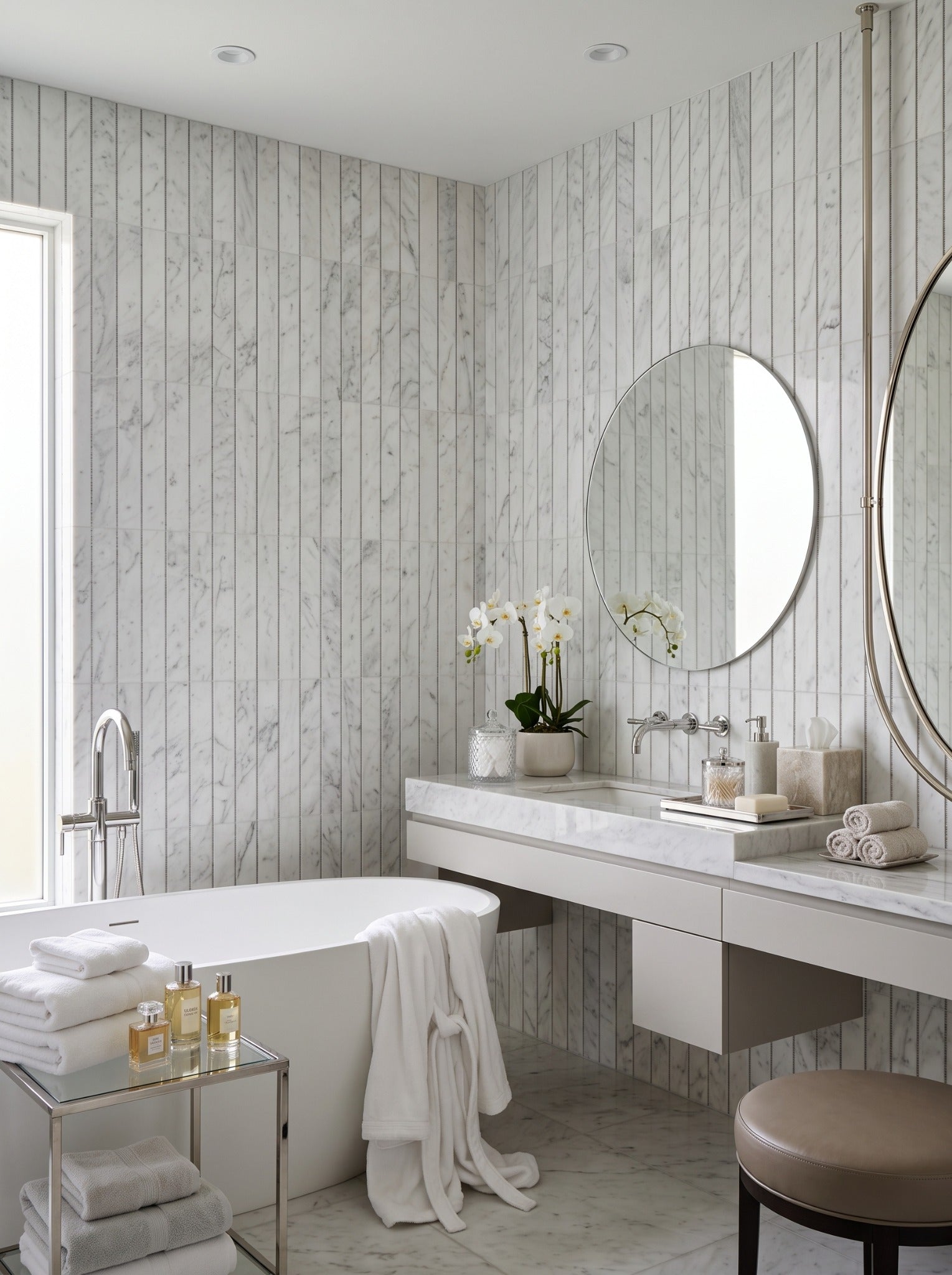 Florenzza marble mosaic installation render
