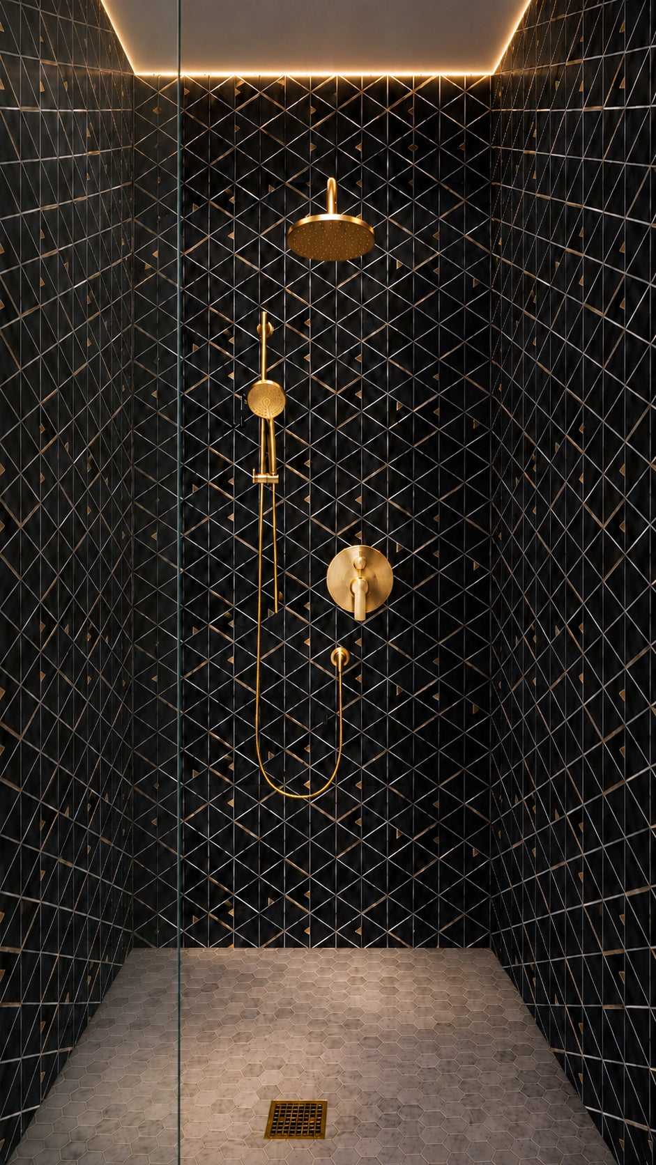Eclipse celestial mosaic in a vertical installation
