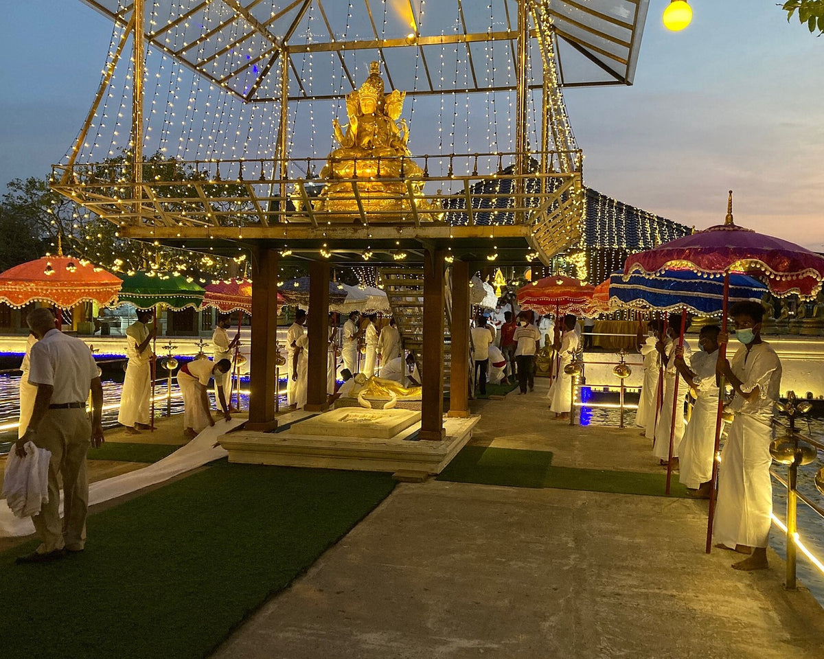 Seema Malaka temple pavilions on Beira Lake in Colombo