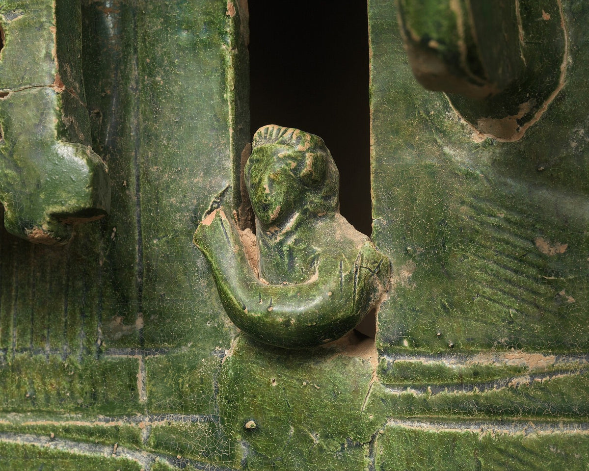 Eastern Han green-glazed ceramic watchtower model