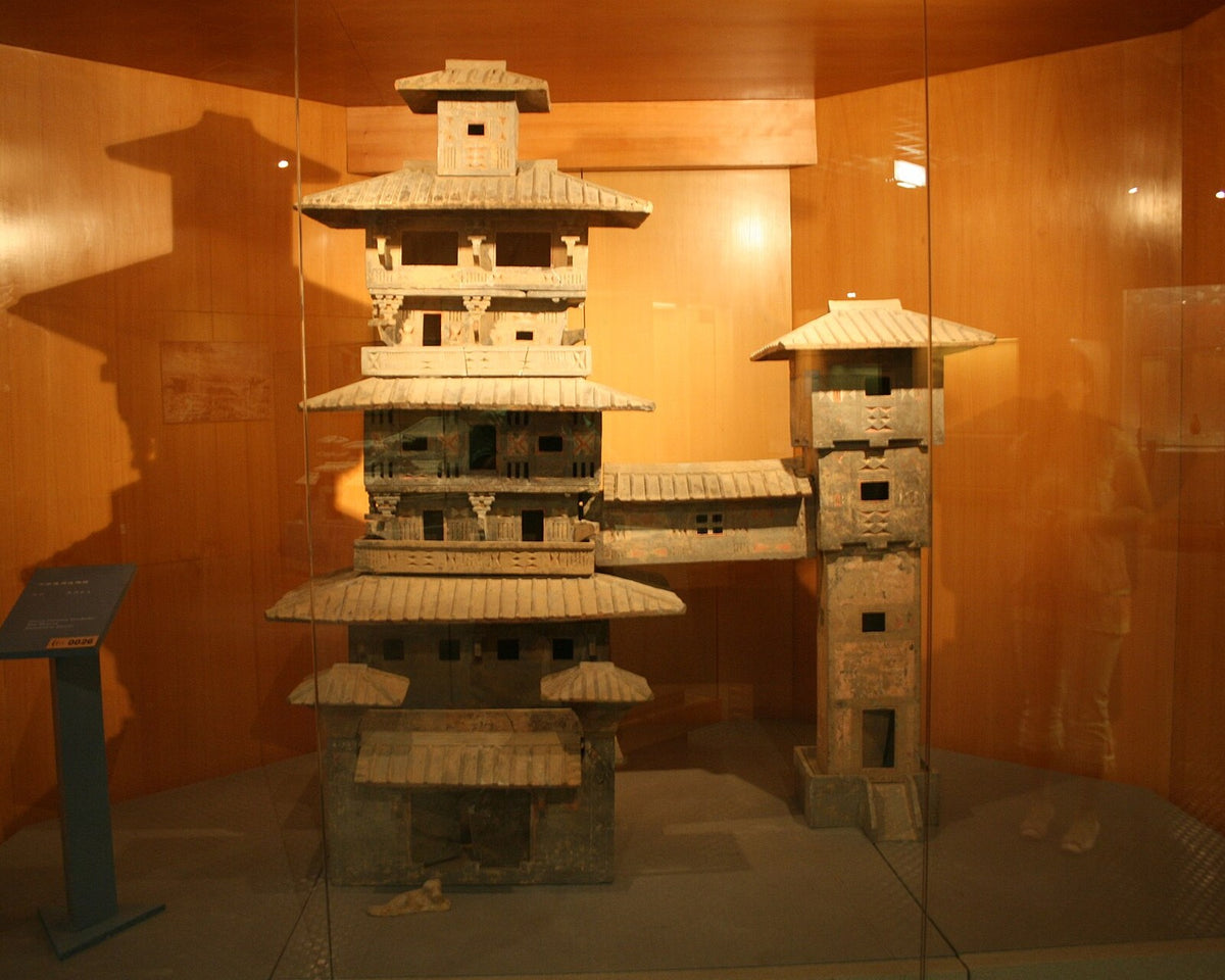 Eastern Han ceramic model of a fortified multistory manor