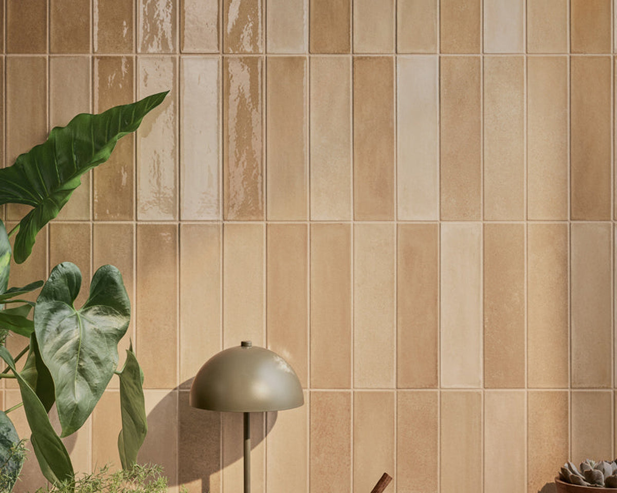 Marca Corona Miniature Aroma Cannella tile in warm cinnamon tones
