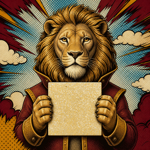 Lion character art