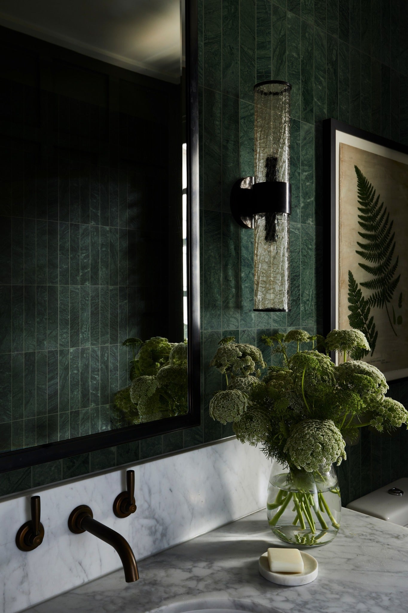 Ollivera marble mosaic installation render