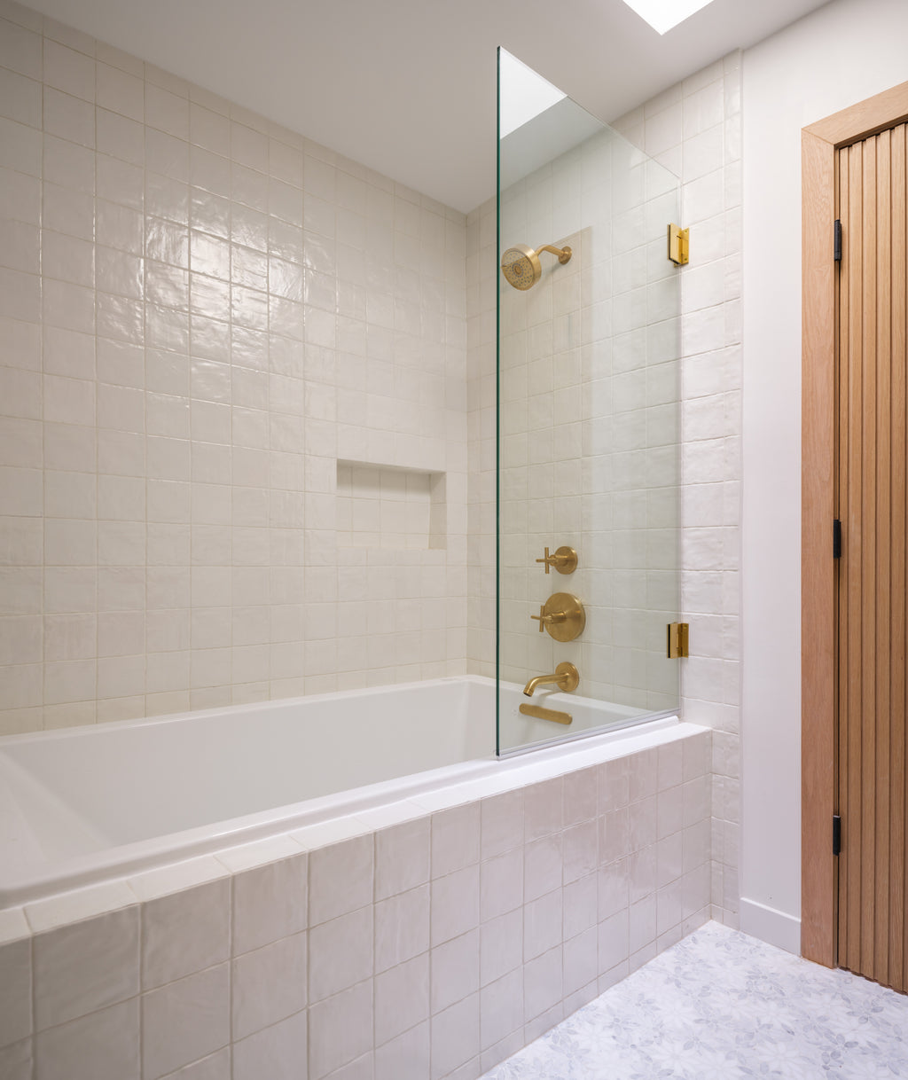Pearl 5x5 ceramic tile installation