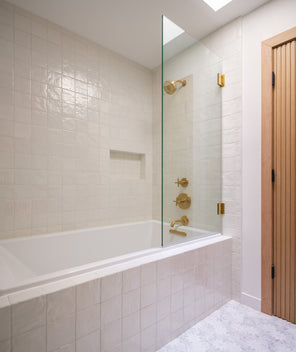 Pearl 5x5 ceramic tile installation