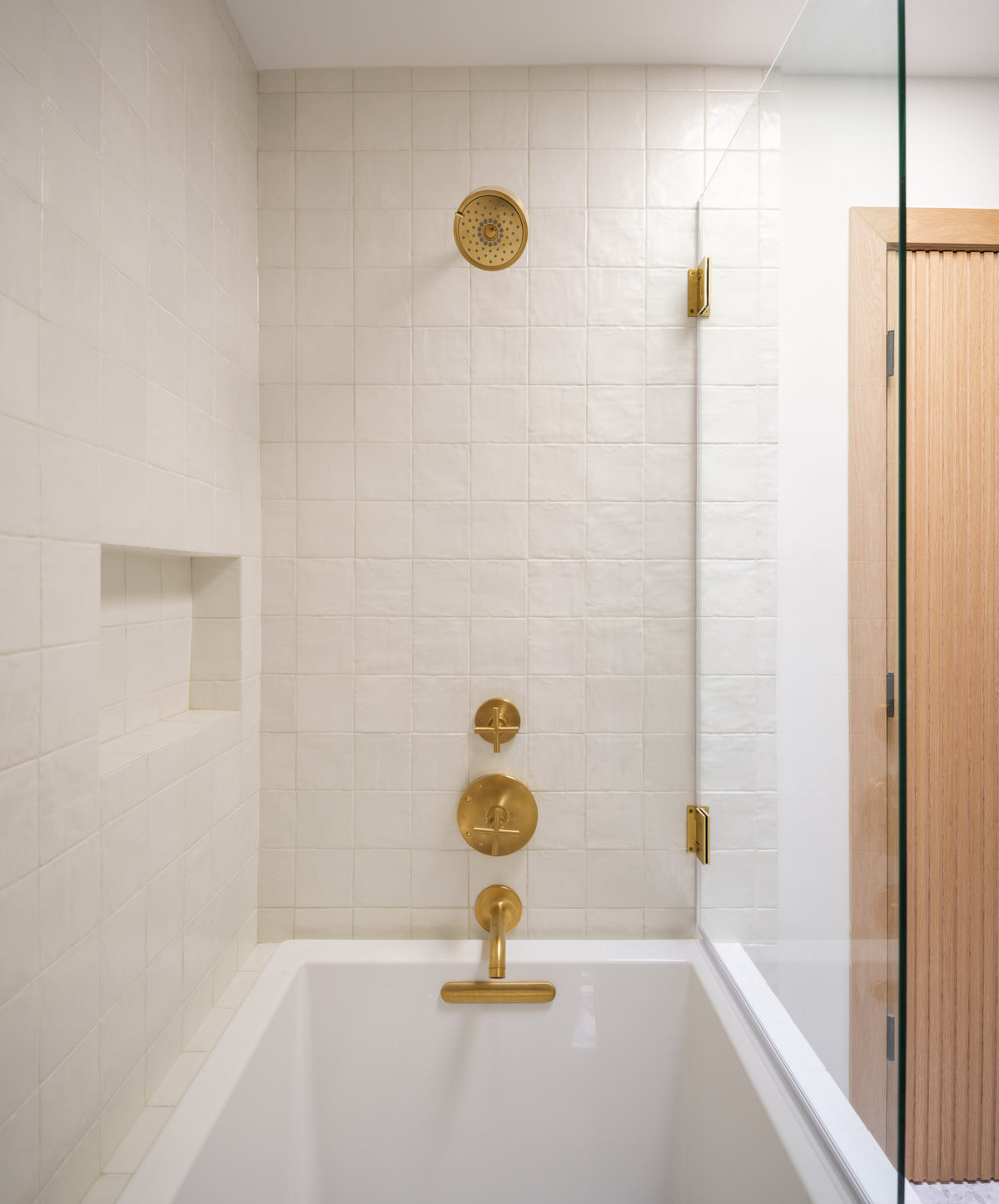 Pearl 5x5 ceramic tile installation