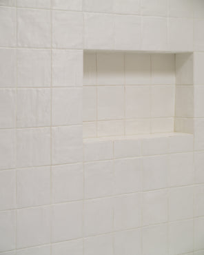 Pearl 5x5 ceramic tile installation
